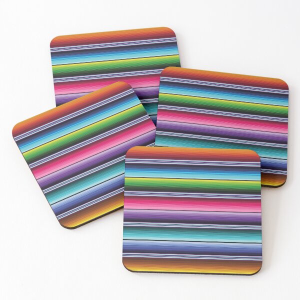 Item preview, Rainbow Serape Saltillo Mexican serape blanket vibrant zerape jorongo zarape designed and sold by T-Mex.
