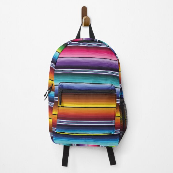 Item preview, Rainbow Serape Saltillo Mexican serape blanket vibrant zerape jorongo zarape designed and sold by T-Mex.