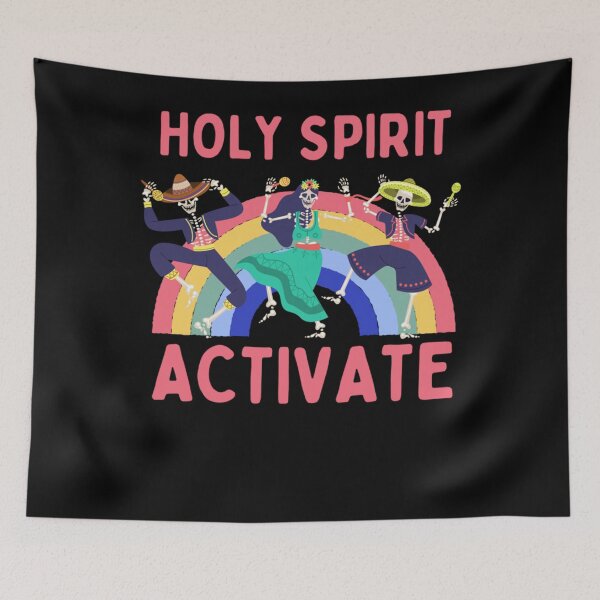 Item preview, Holy Spirit Activate Funny Dancing Skeleton designed and sold by ZoraidaLandrua.