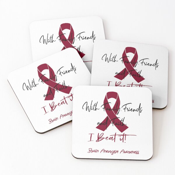 Item preview, Brain Aneurysm Warrior - With Family, Friends, and Faith - I BEAT IT! designed and sold by Robbsyn.