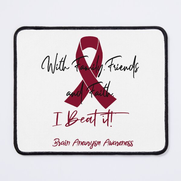 Item preview, Brain Aneurysm Warrior - With Family, Friends, and Faith - I BEAT IT! designed and sold by Robbsyn.