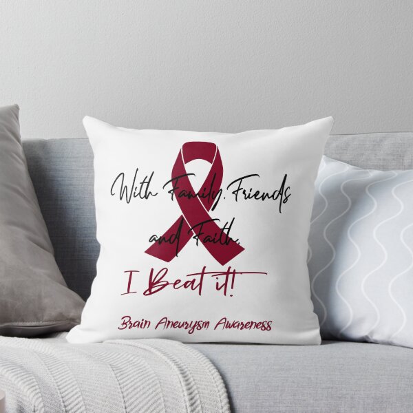 Item preview, Brain Aneurysm Warrior - With Family, Friends, and Faith - I BEAT IT! designed and sold by Robbsyn.