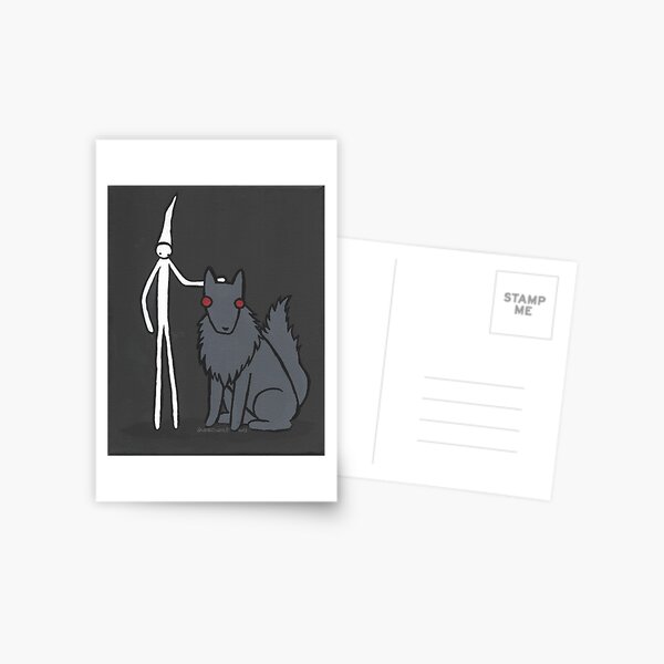 Tim and Lupe, the Mother Wolf Postcard