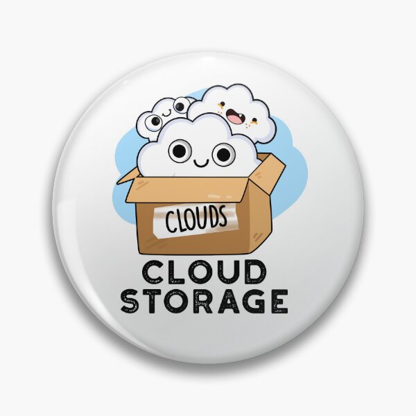 Item preview, Cloud Storage Funny Weather Technology Puns  designed and sold by punnybone.