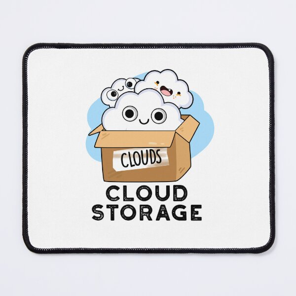 Item preview, Cloud Storage Funny Weather Technology Puns  designed and sold by punnybone.