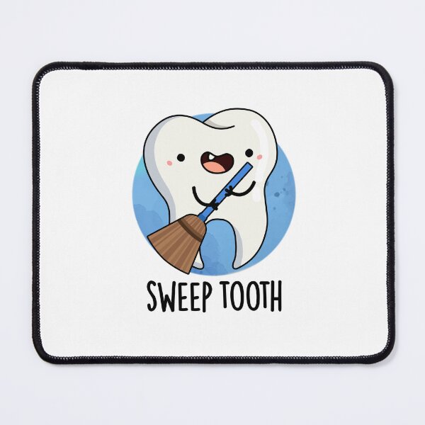Item preview, Sweep Tooth Funny Dental Puns designed and sold by punnybone.