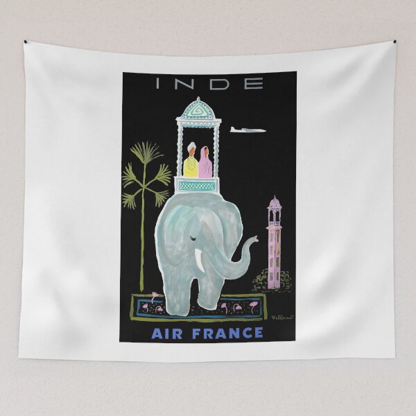 Item preview, 1956 Air France India Travel Poster designed and sold by retrographics.