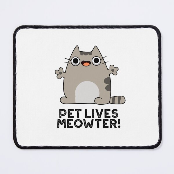 Item preview, Pet Lives Meowter Funny Cat Puns  designed and sold by punnybone.