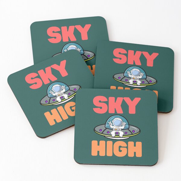 Item preview, Sky High (Ufo and Astronaut) designed and sold by Keep Smiling.