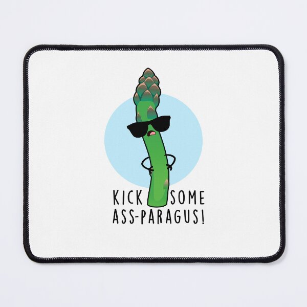 Item preview, Kick Some Ass-paragus Funny Veggie Puns designed and sold by punnybone.