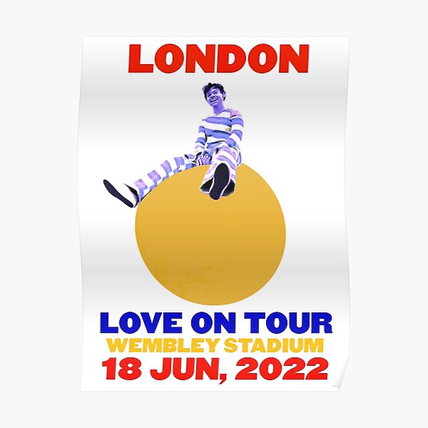 Harry Styles love on tour 2022 Official poster lithograph