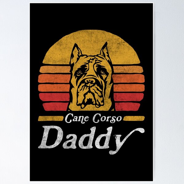 Item preview, Retro Vintage Cane Corso Daddy designed and sold by More Cute Dogs.