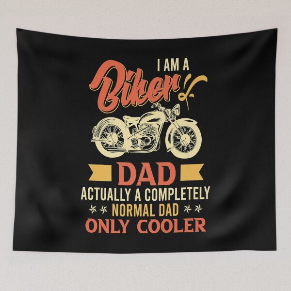 Item preview, Biker dad actually quite normal Motorcyclist Dad Premium designed and sold by Sarena84.