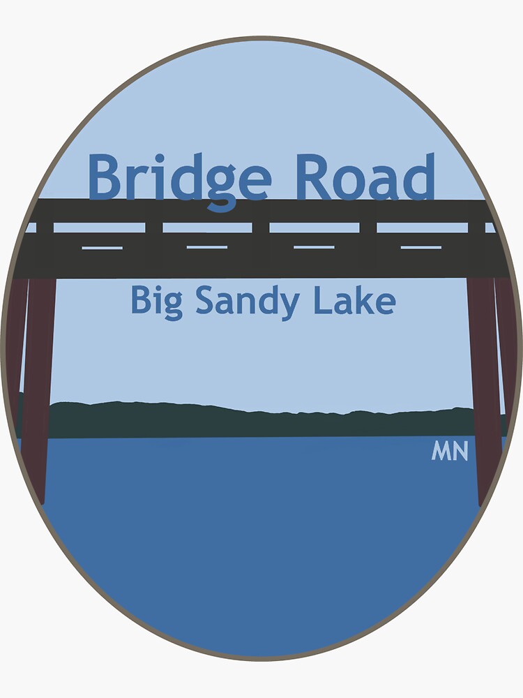 "Big Sandy Lake, Bridge Road " Sticker for Sale by LunarNox Redbubble
