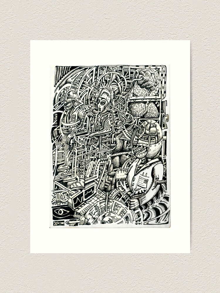 Alternate view of Electric Chair, or, a Shock to the System Art Print