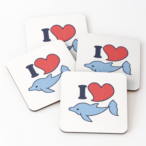Item preview, I Love Dolphins Cute Dolphin designed and sold by DaDanhabit.