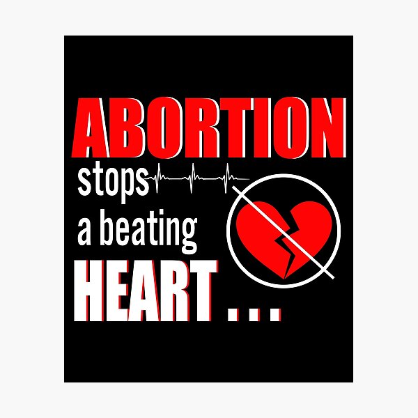 Item preview, Abortion Stops A Beating Heart designed and sold by PansyBoyd.