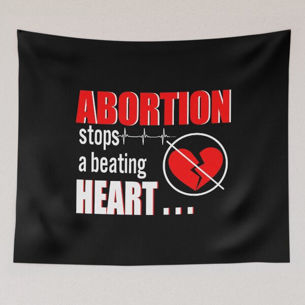 Item preview, Abortion Stops A Beating Heart designed and sold by PansyBoyd.