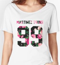 Martinez Twins - Colorful Flowers Women's Relaxed Fit T-Shirt