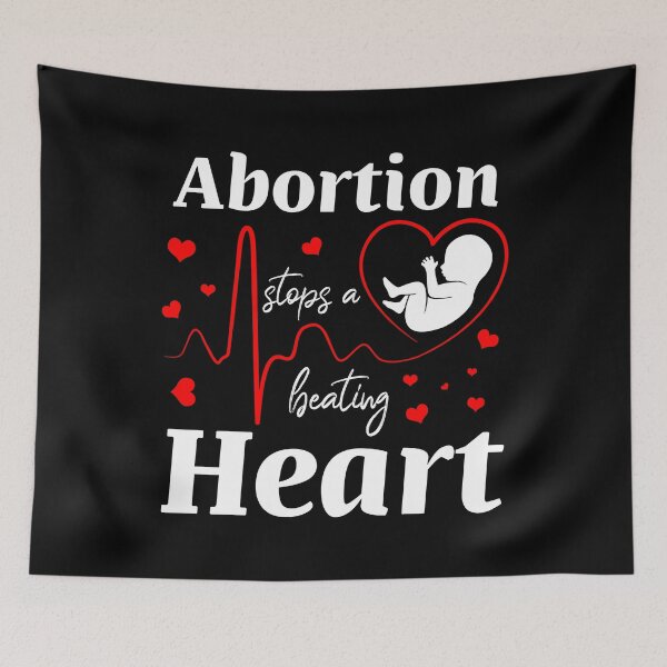Item preview, Abortion Stops A Beating Heart designed and sold by PansyBoyd.