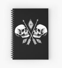 Double Skull Spiral Notebook
