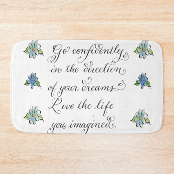 Item preview, Go Confidently Thoreau quote  designed and sold by Melissa Renee.