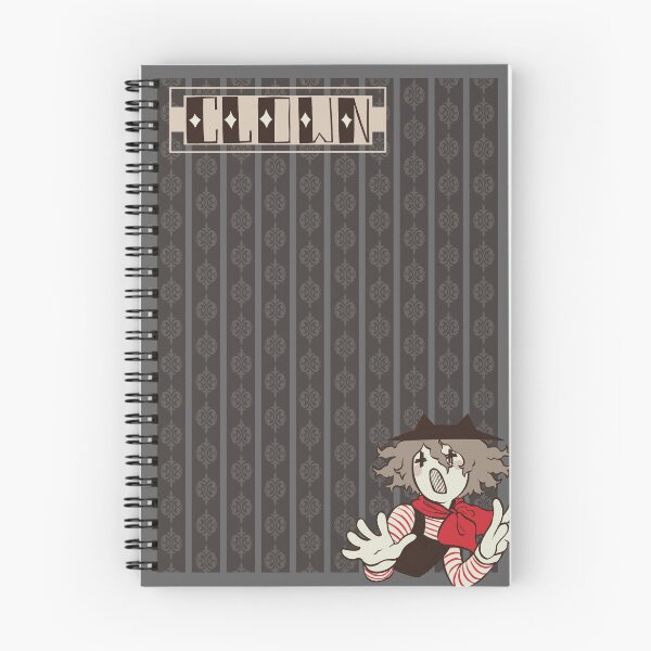 Artikelvorschau, Pantomime-Clown-Notizbuch, Drucke und Knopf entworfen und verkauft von TOBYTOON.