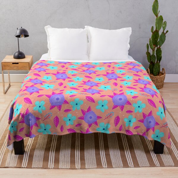Item preview, Colourful flowers pattern #3 designed and sold by Shiablue.