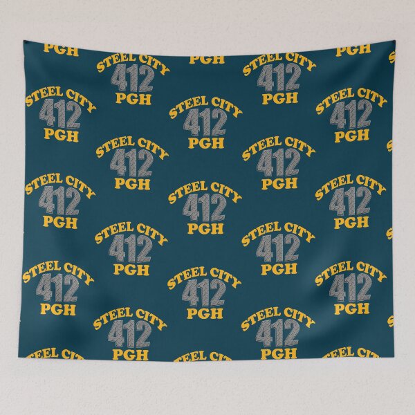 Artikelvorschau, Pittsburgh Steel City PGH 412 Retro Schwarze Hemden Gr entworfen und verkauft von Shaeffestore.