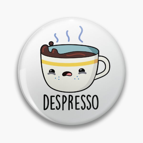 Item preview, Depresso Funny Sad Espresso Coffee Puns  designed and sold by punnybone.
