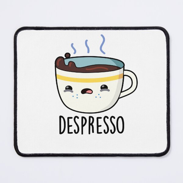 Item preview, Depresso Funny Sad Espresso Coffee Puns designed and sold by punnybone.