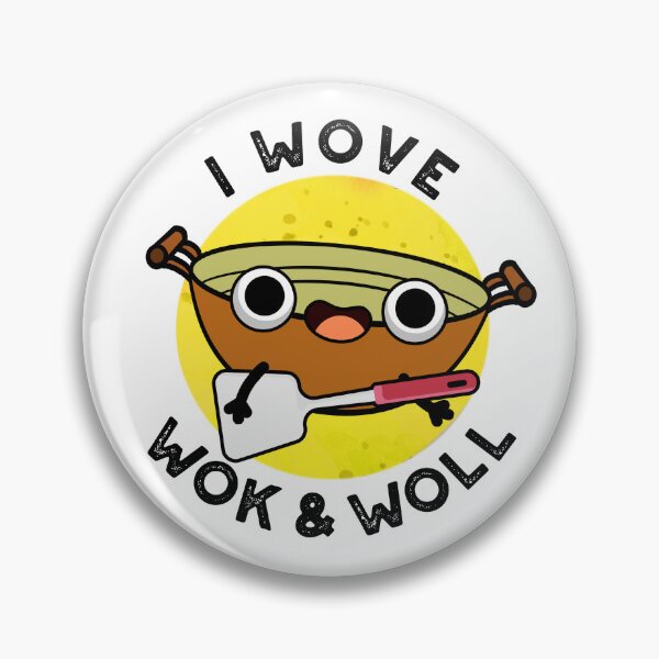 Item preview, I Wove Wok And Woll Funny Chinese Wok Puns  designed and sold by punnybone.