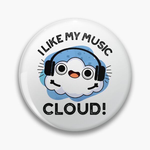 Item preview, I Like My Music Cloud Funny Weather Puns  designed and sold by punnybone.