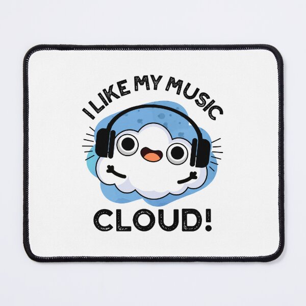Item preview, I Like My Music Cloud Funny Weather Puns  designed and sold by punnybone.