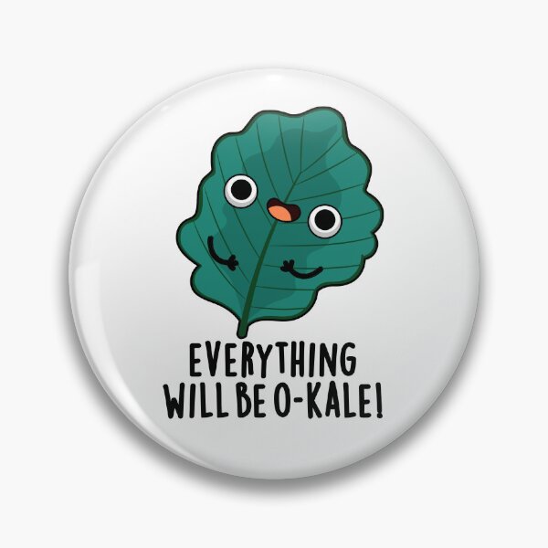 Item preview, Everything Will Be O-kale Funny Veggie Puns  designed and sold by punnybone.