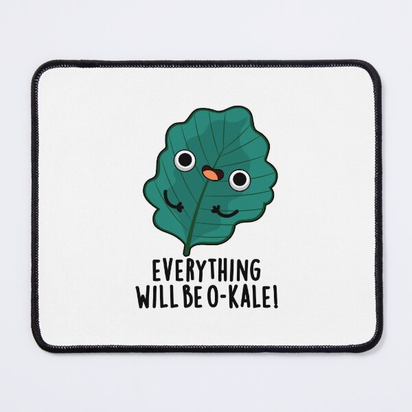 Item preview, Everything Will Be O-kale Funny Veggie Puns  designed and sold by punnybone.
