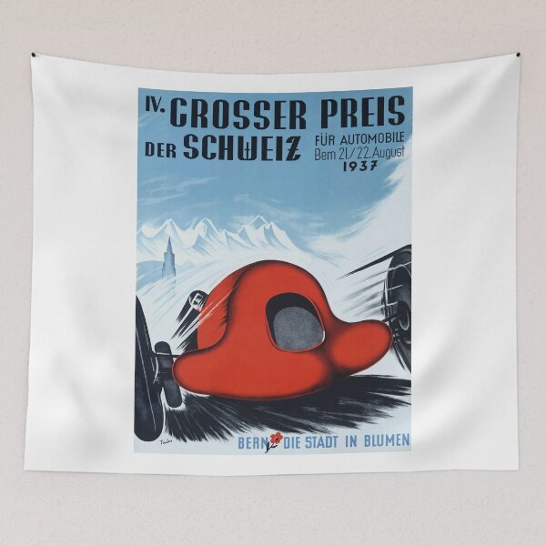 Item preview, 1937 Switzerland Grand Prix Racing Poster designed and sold by retrographics.
