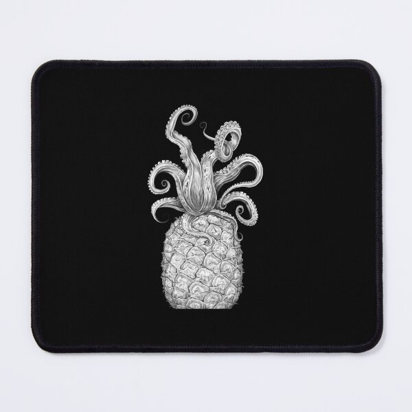 Item preview, Octopus Pineapple black & white designed and sold by ramonaywp.