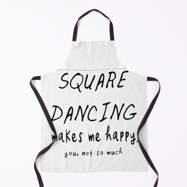 Item preview, SQD HAPPY BLK designed and sold by Square Dancing Gifts & Merchandise.