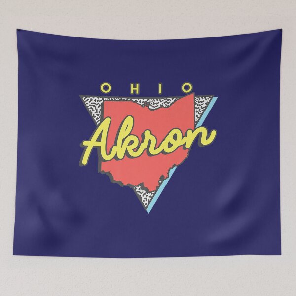 Item preview, Triángulo retro de Akron Ohio designed and sold by PalakFera.