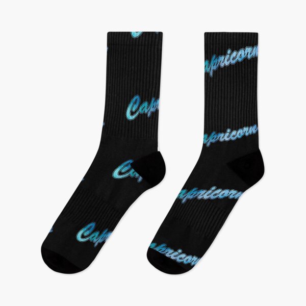 Item preview, CAPRICORN Zodiak Sign Brush Script (blue/green) designed and sold by JennieCarolina.