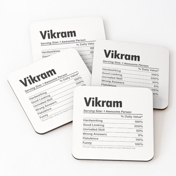 Item preview, Vikram Nutrition Facts Name Definition designed and sold by PalakFera.