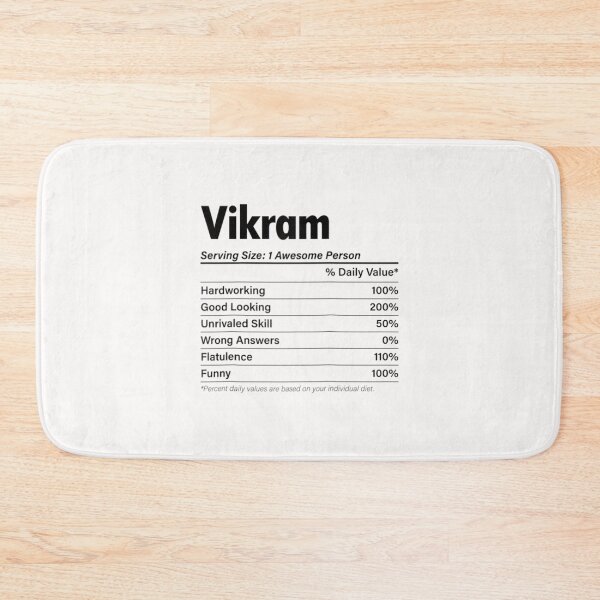 Item preview, Vikram Nutrition Facts Name Definition designed and sold by PalakFera.