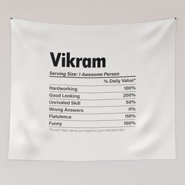 Item preview, Vikram Nutrition Facts Name Definition designed and sold by PalakFera.
