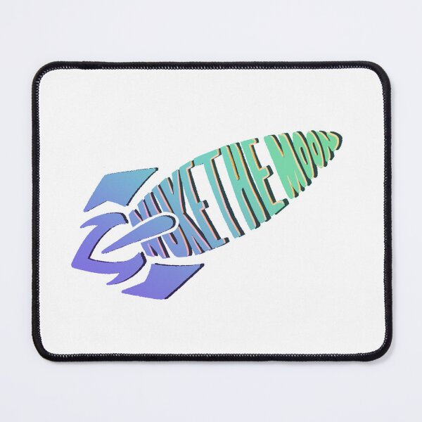 Item preview, Blue Rocket Nuke The Moon designed and sold by ZaraZahavah.
