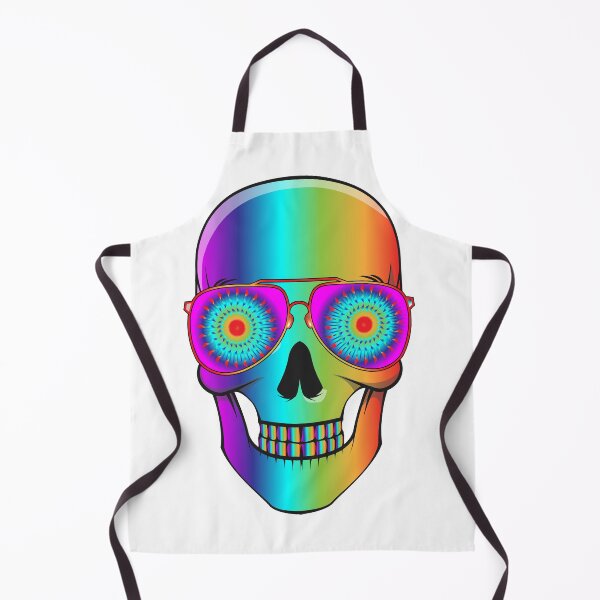 Item preview, Psychedelic Smiling Skull with sunglasses designed and sold by Buyeseoshop.