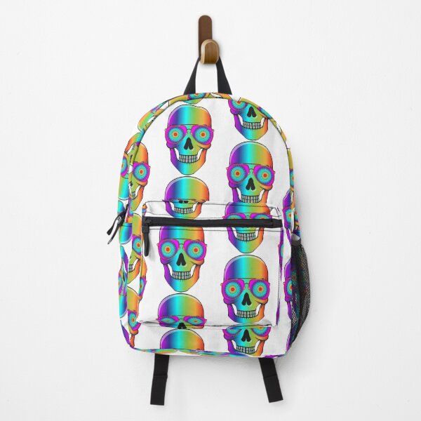 Item preview, Psychedelic Smiling Skull with sunglasses designed and sold by Buyeseoshop.