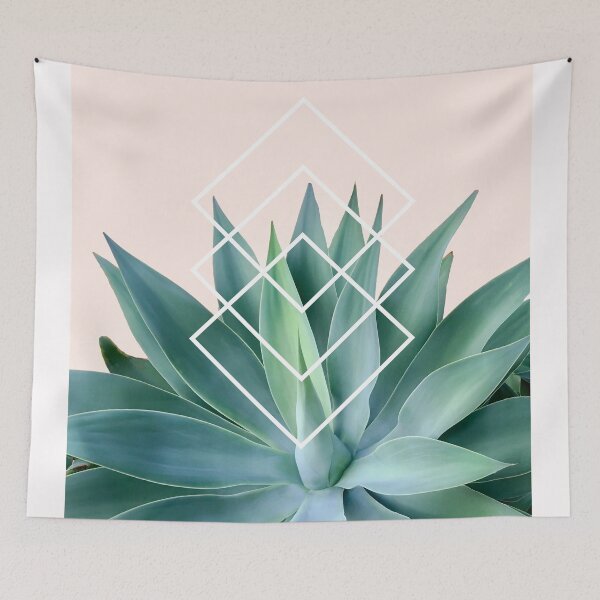 Item preview, Agave geometrics - peach designed and sold by Gale Switzer.