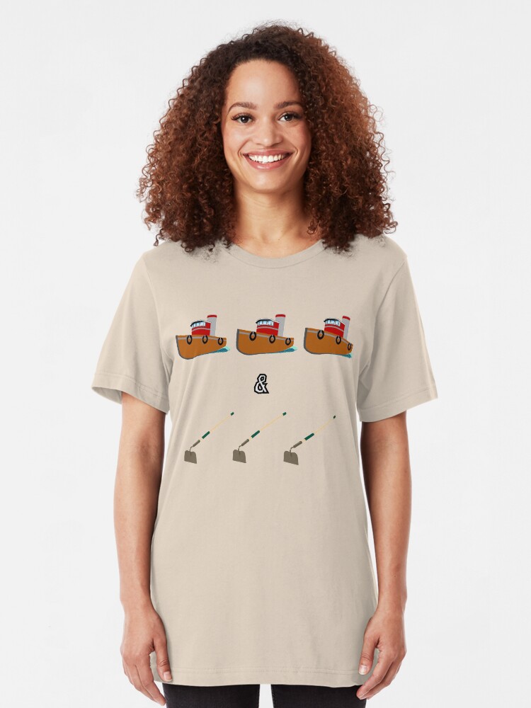 Alternate view of Boats and Hoes Slim Fit T-Shirt