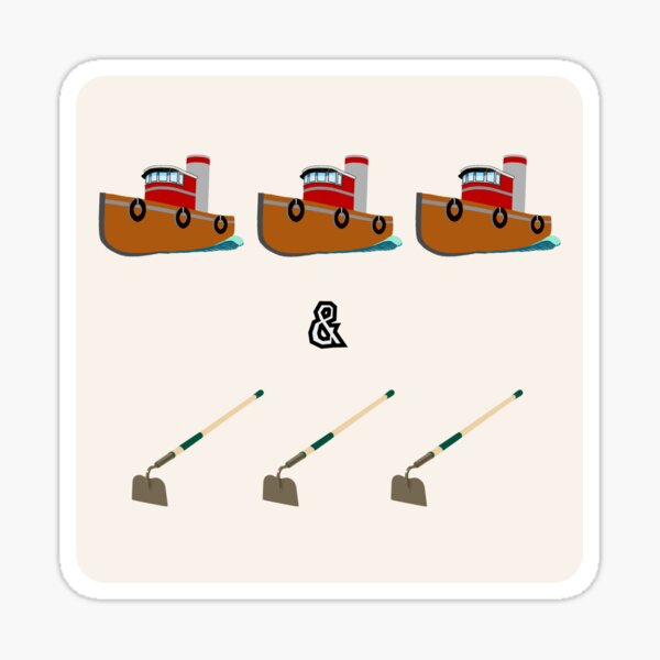 Boats and Hoes Sticker